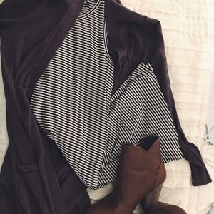 Mossimo Black and White Striped Tanktop Dress